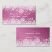 Funkelndes Nachtrosa berufliches Visitenkarte (Vorne/Hinten)