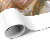 Funkelndes Pfau-Feder-Packpapier Geschenkpapier (Rolleneckpunkt)