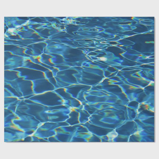 Funkelndes Pool-Wasser-Packpapier Geschenkpapier (Flach)