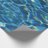 Funkelndes Pool-Wasser-Packpapier Geschenkpapier (Ecke)