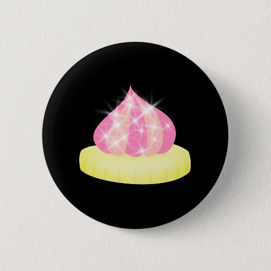 funkelndes rosa-gefärbtes Spiel Button (Vorderseite)