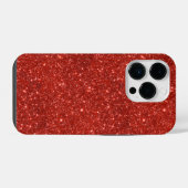 Funkelndes Rot iPhone Hülle (Rückseite (Horizontal))