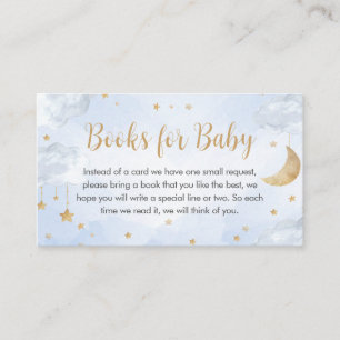 Funkelndes Sternchen Baby Shower Bücher für Baby Begleitkarte