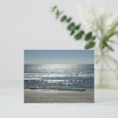 Funkelndes Wasser Postkarte (Stehend Vorderseite)