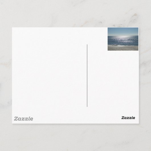 Funkelndes Wasser Postkarte (Rückseite)