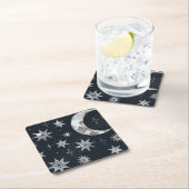 Funkelnight Sky Rechteckiger Pappuntersetzer (Vor Ort)