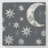 Funkelnight Sky Steinuntersetzer (Vorderseite)