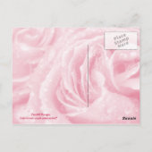 Funkelrosa Postkarte (Rückseite)