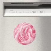 Funkelrosa Rose Magnet (In Situ (Geschirrspüler))