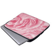 Funkelrosa Rosenschlacke Laptopschutzhülle (Vorne Knopf)