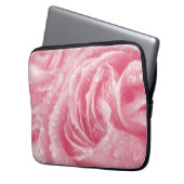 Funkelrosa Rosenschlacke Laptopschutzhülle (Vorderseite Links)