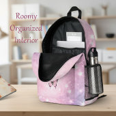 Funkelrosa Schmetterlingsträume Bedruckter Rucksack