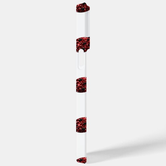 Funkelrote Glitzern Ladybird Ladybug-Muster Case-Mate iPhone Hülle (Rückseite / Rechts)