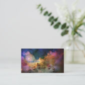 Funkelwolken Visitenkarte (Stehend Vorderseite)