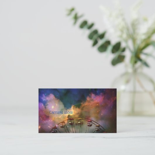 Funkelwolken Visitenkarte (Stehend Vorderseite)