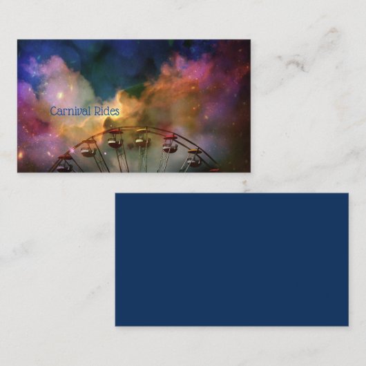 Funkelwolken Visitenkarte (Vorne/Hinten)