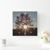 Funken der Inspirations-Acryl-Wanduhr Quadratische Wanduhr (Zuhause)