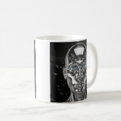 Funkennder Chromandroid Kaffeetasse (VorderseiteRechts)