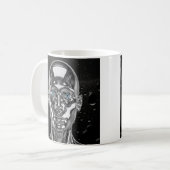 Funkennder Chromandroid Kaffeetasse (Vorderseite Links)