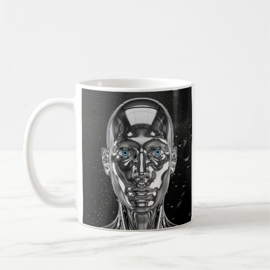 Funkennder Chromandroid Kaffeetasse (Links)
