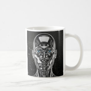 Funkennder Chromandroid Kaffeetasse