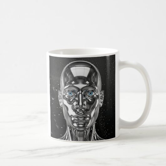 Funkennder Chromandroid Kaffeetasse (Rechts)