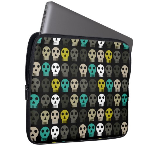 Funkenschädel Laptopschutzhülle (Vorne Rechts)