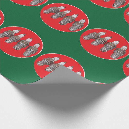 Funkenstecker des Motors Geschenkpapier (Ecke)