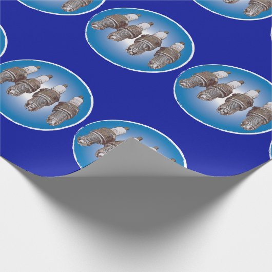 Funkenstecker des Motors Geschenkpapier (Ecke)