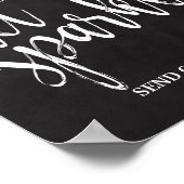 Funker-Absenden von Chalkboard 8x10-Zeichen Poster (Ecke)