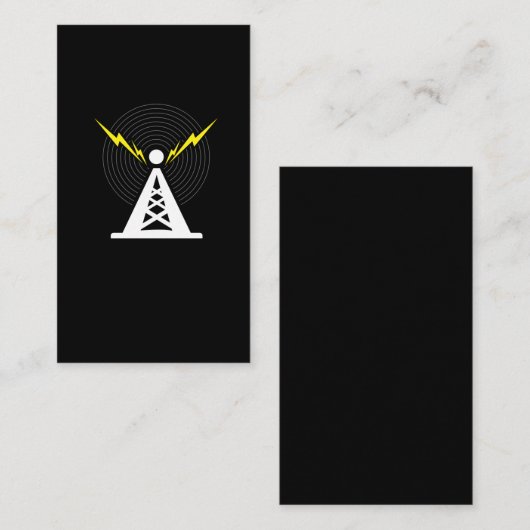 Funker der Antennenhamne Visitenkarte (Vorne/Hinten)