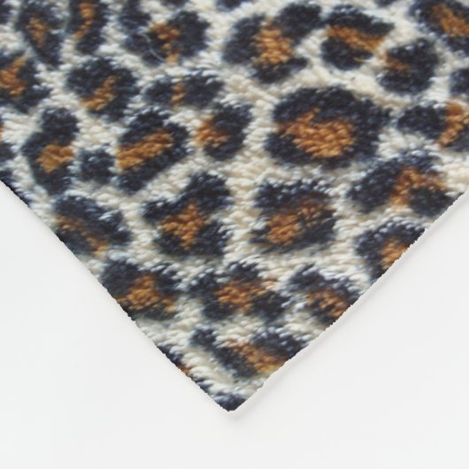 Funkes, flauschiges Leopardenmuster originell Fleecedecke (Ecke)