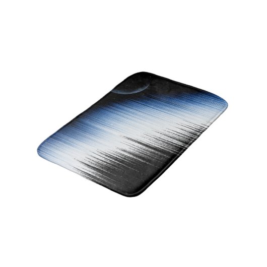 Funkfrequenzen und Mond Badematte (Schrägansicht)