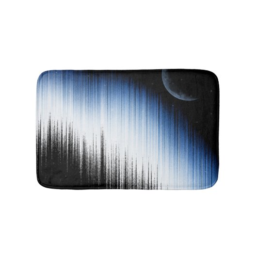 Funkfrequenzen und Mond Badematte (Vorderseite)