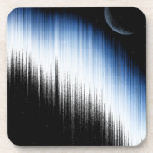 Funkfrequenzen und Mond Getränkeuntersetzer (Vorderseite)