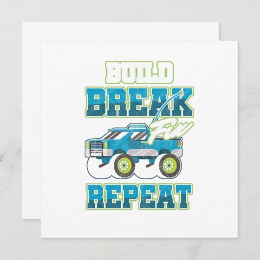 Funkgesteuerte RC-Treiber Build Br Einladung (Vorne/Hinten)