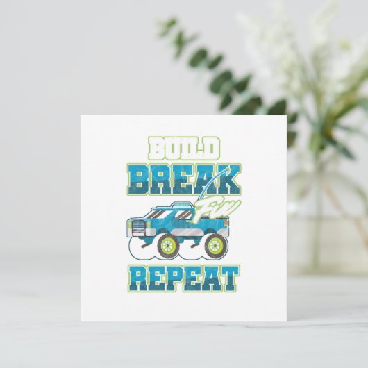 Funkgesteuerte RC-Treiber Build Br Einladung (Stehend Vorderseite)