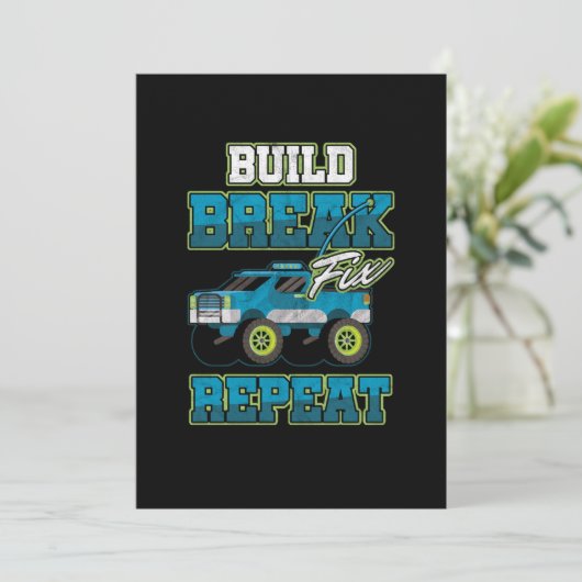 Funkgesteuerte RC-Treiber Build Br Einladung (Stehend Vorderseite)