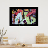 Funki-Graffiti-Poster Poster (Küche)