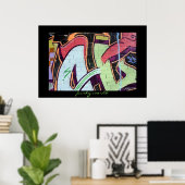 Funki-Graffiti-Poster Poster (Heimbüro)
