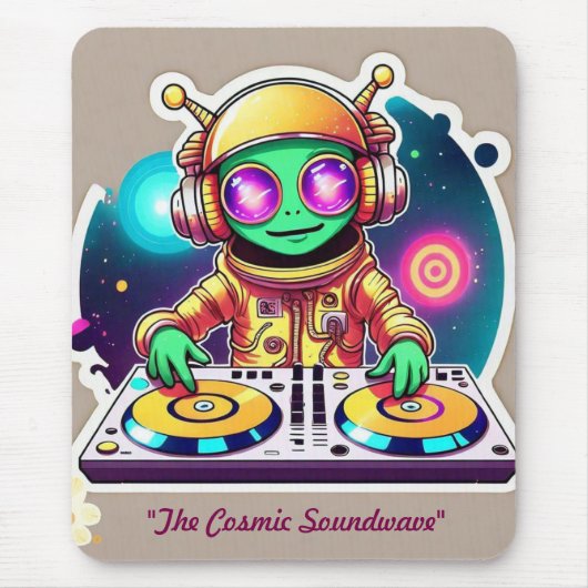 "Funkige Vibes Only" Mousepad (Vorne)