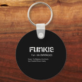 Funkle Definition Funny Liebling Funky Onkel Gesch Schlüsselanhänger (Vorderseite)