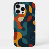 Funkle Farben Amorphe Formen Kunst Muster iPhone Hülle (Rückseite)