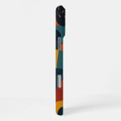 Funkle Farben Amorphe Formen Kunst Muster iPhone Hülle (Rechte Seite)