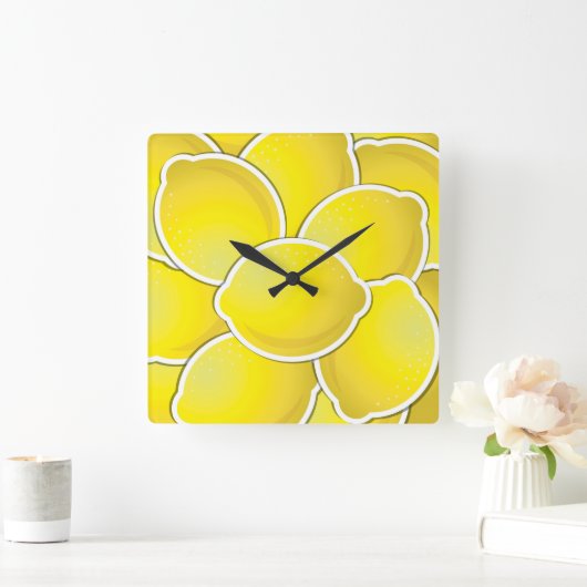 Funklemon Quadratische Wanduhr (Zuhause)