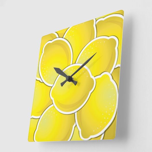 Funklemon Quadratische Wanduhr (Winkel)