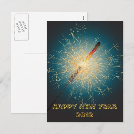 Funkler Feiertagspostkarte (Vorne/Hinten)