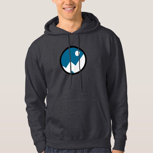 funklord Logo - Blau/Weiß Hoodie (Vorderseite)