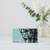 Funkmast - Light Blue Green Visitenkarte (Stehend Vorderseite)