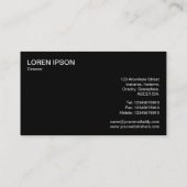 Funkmast - (Platin) Visitenkarte (Rückseite)